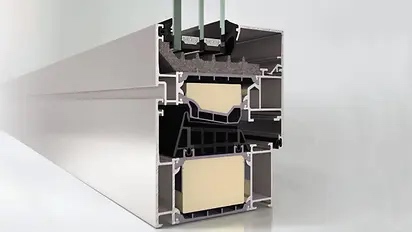 Schüco AWS 75 PD.SI cross-section profile