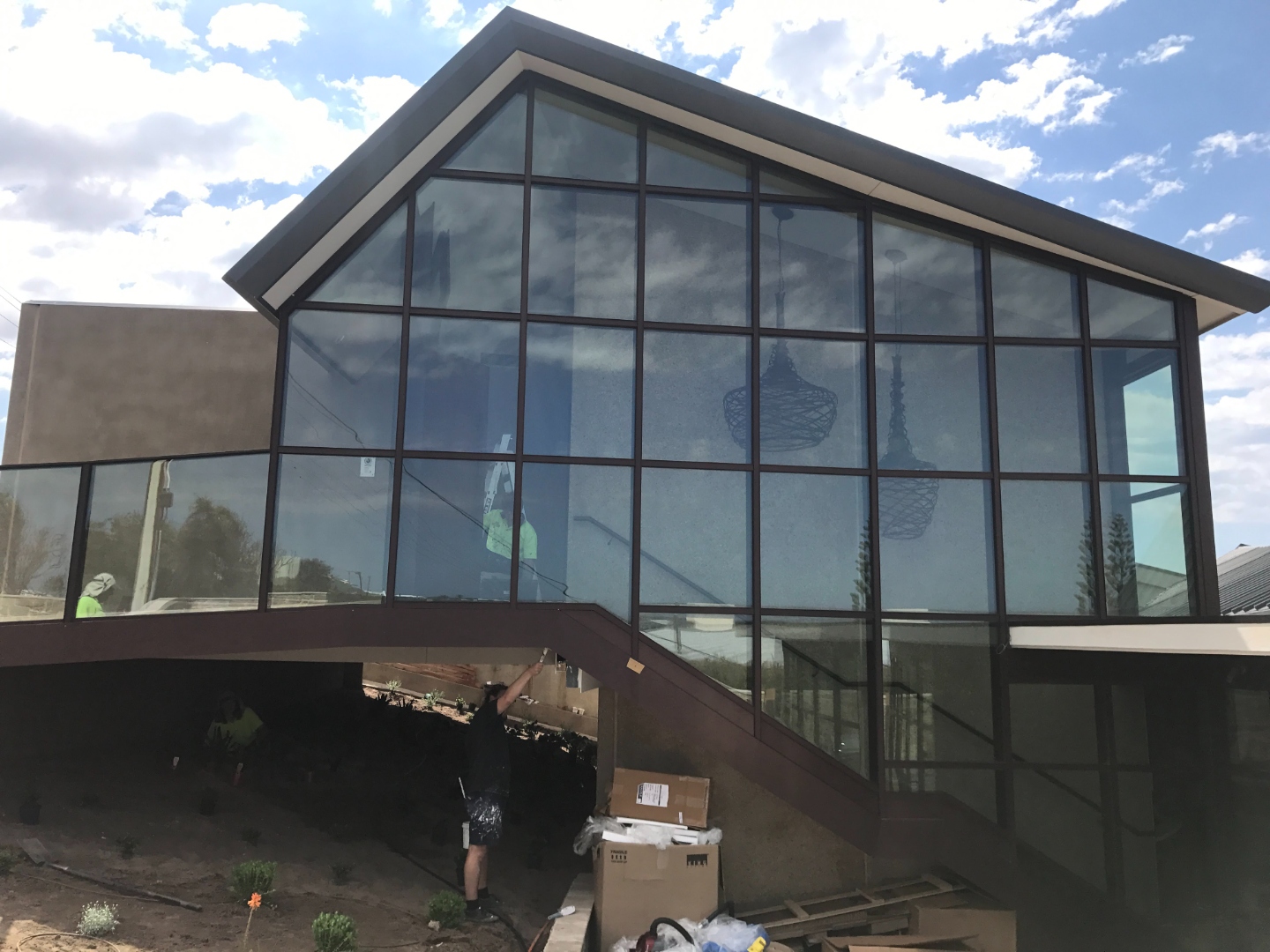 Copper Shack — Port Elliot, façade installation in progress