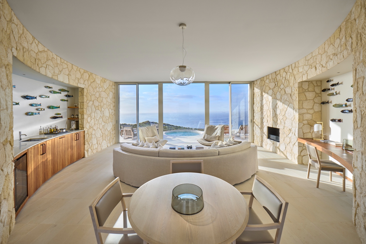 Southern Ocean Lodge — Baillie Pavilion east lounge