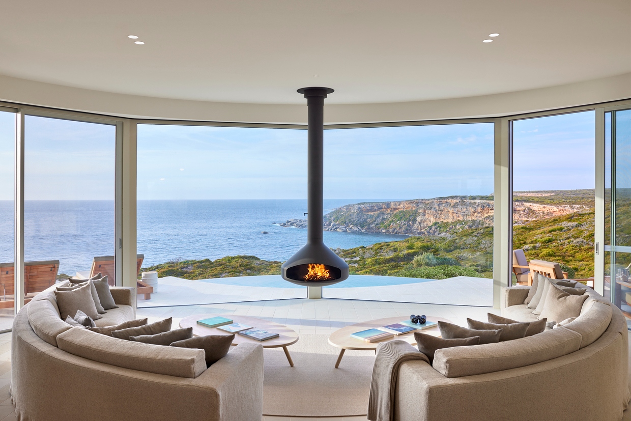 Southern Ocean Lodge — Baillie Pavilion west lounge