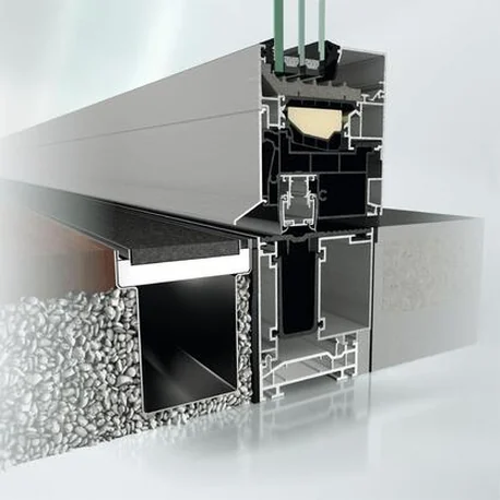 Cutaway render of the AWS 90.SI+ frame in an insulated wall build-up