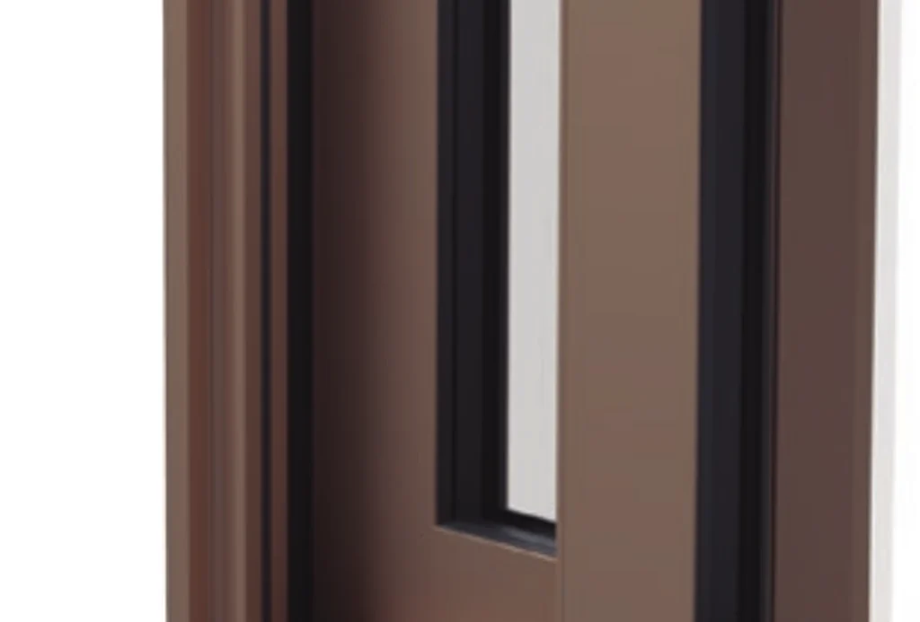 JE straight-perimeter sliding system shown in section — the squared frame line with its 45 mm mobile frame