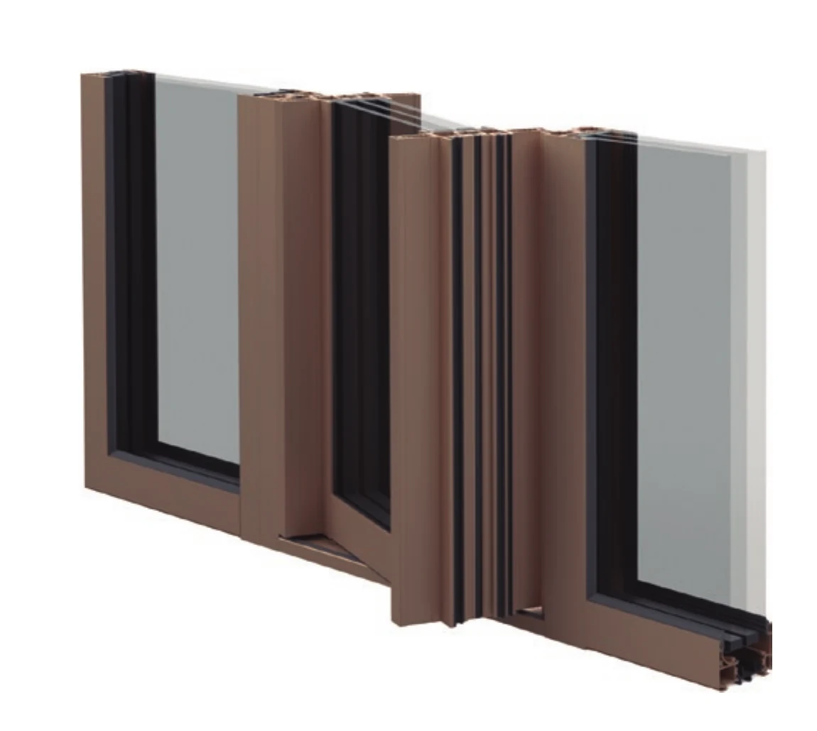 OS-Pivot render — open corner arrangement with two pivoting leaves