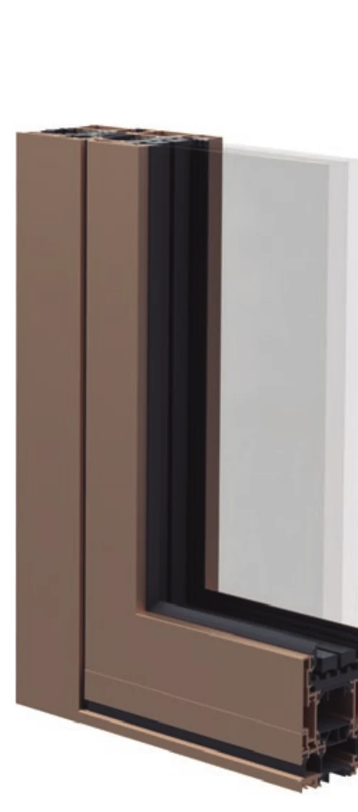 ST casement render showing the concealed-sash line